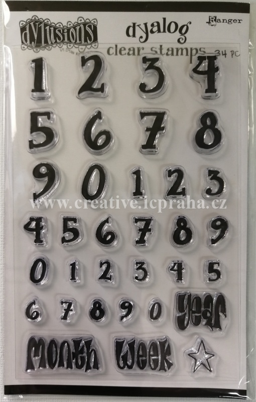 clear stamp Dylisions - Numerology 34ks